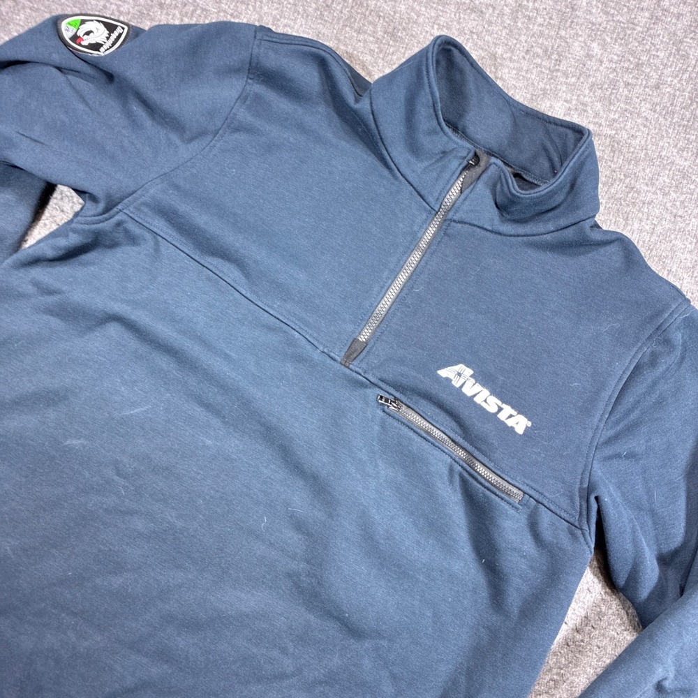 DragonWear Pullover Mens XL Navy Blue FR  Fire Resistant Arc Rated Avista Logo